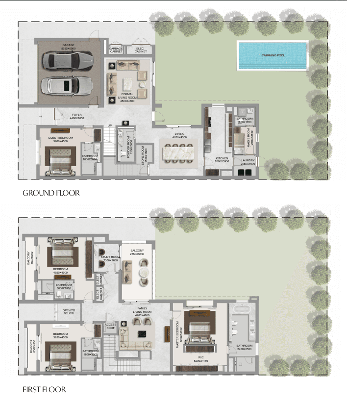 4BR Floor Plan - Sobha Sanctuary