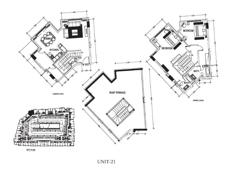 2BR Floor Plan - DAMAC Suburbia